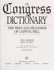 The Congress dictionary : the ways and meanings of Capitol Hill  Cover Image