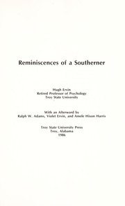 Reminiscences of a southerner  Cover Image
