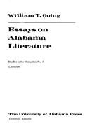 Essays on Alabama literature  Cover Image