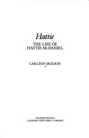 Hattie : the life of Hattie McDaniel  Cover Image