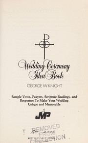 Wedding ceremony idea book  Cover Image