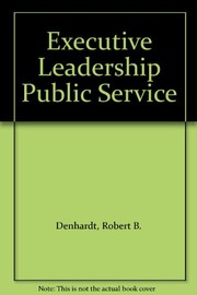 Executive leadership in the public service  Cover Image